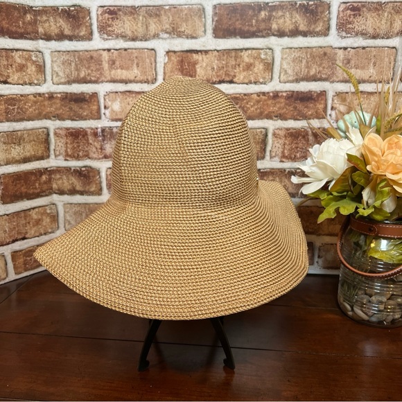Eric Javits Hampton Squishee Sun Hat Brim Packable UPF 50+ Resort Beach 🏖️ - Picture 5 of 10